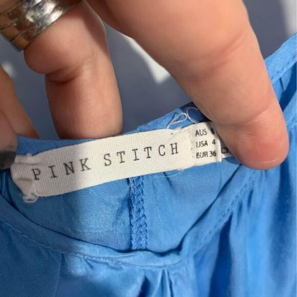 WOMAN’S lightweight sundress/swimsuit cover up. Bright blue. Size 4. Gorgeous ba - Picture 3 of 7